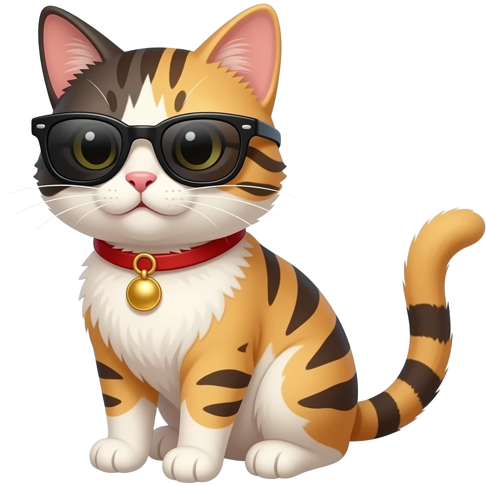Cat wearing sunglasses emoji