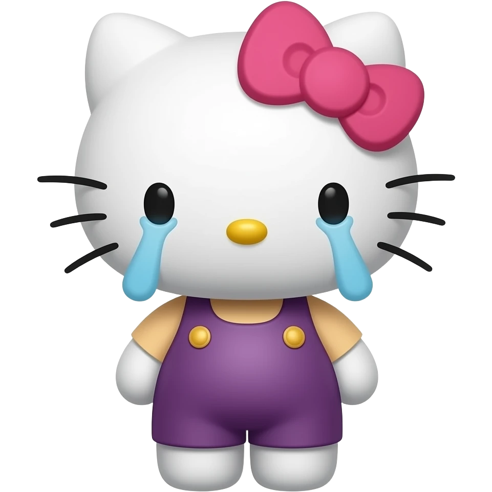 Hello kitty sad emoji