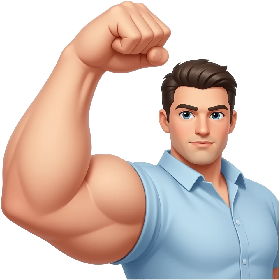 arm strong with shirt emoji
