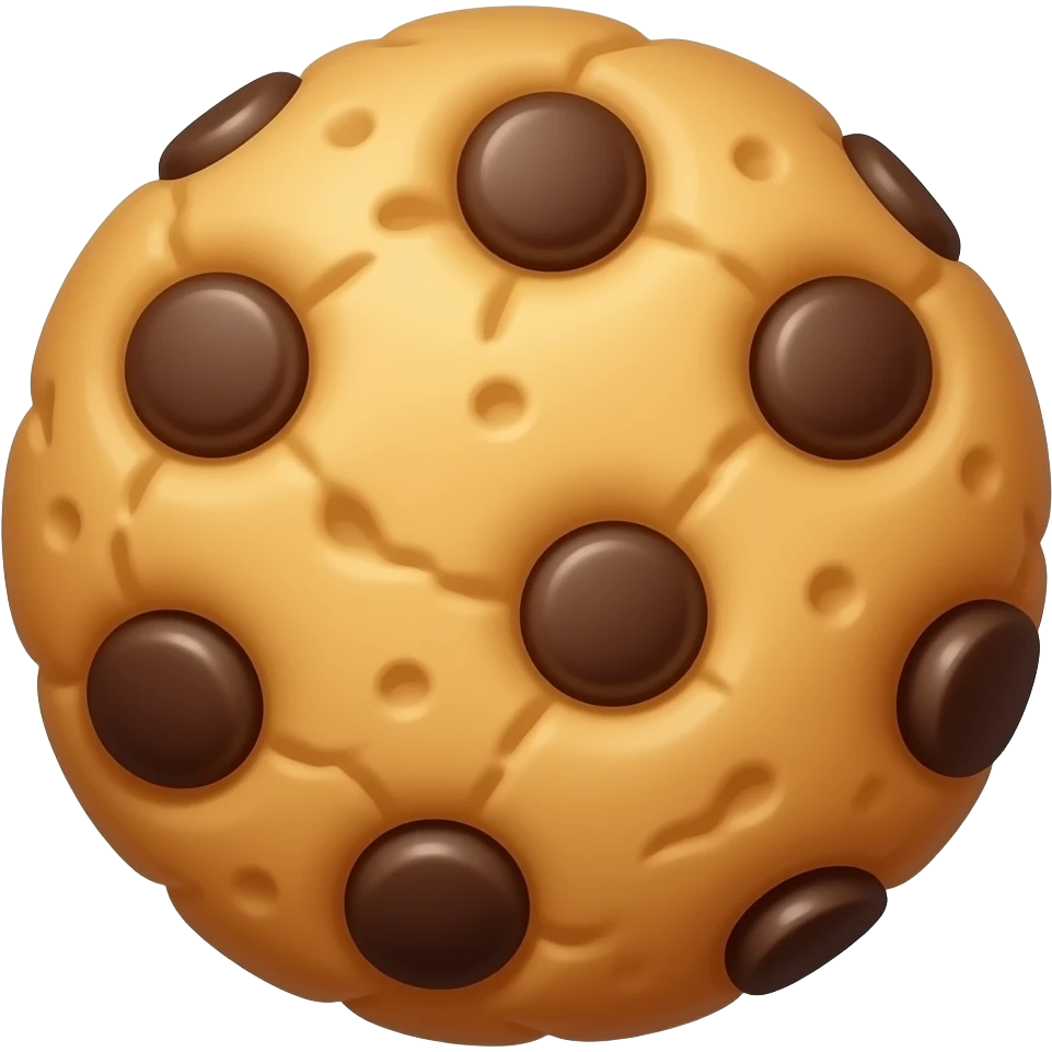 Chocolate chip cookie emoji