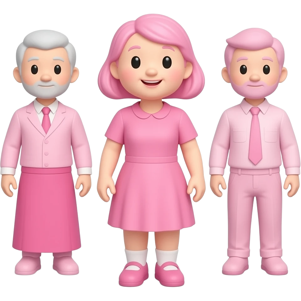 آدمک های صورتی emoji