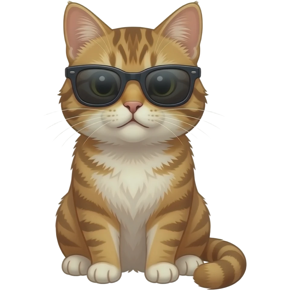 Cat wearing sunglasses emoji