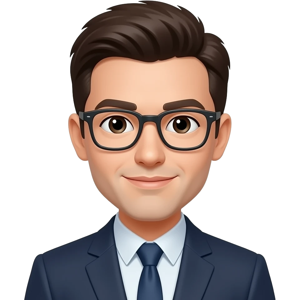 With glasses emoji