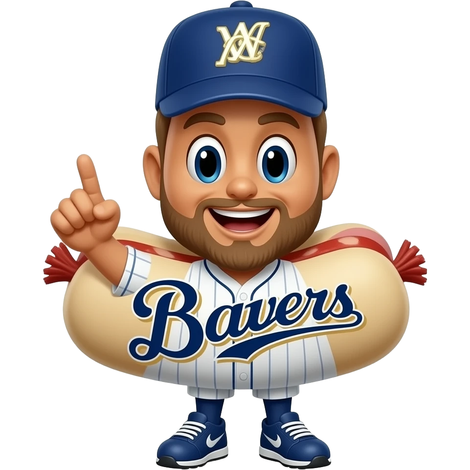 Usingers sausage mascot from the Milwaukee Brewers stadium emoji