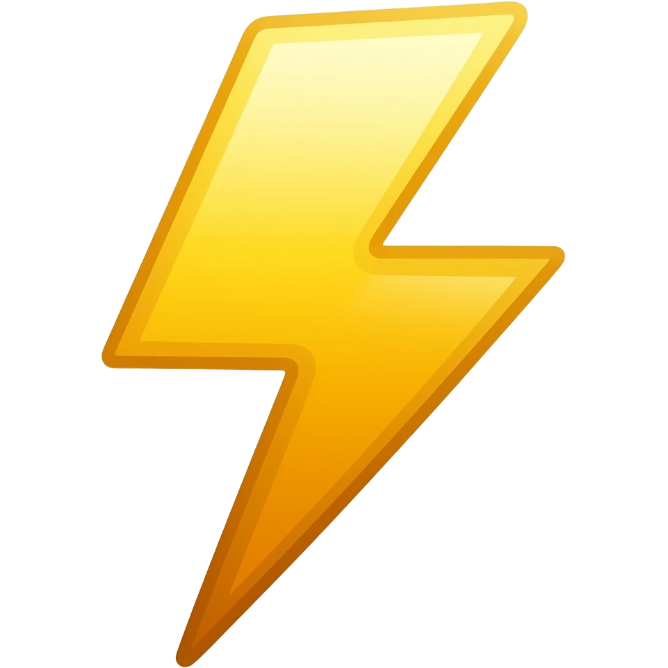 lightning emoji