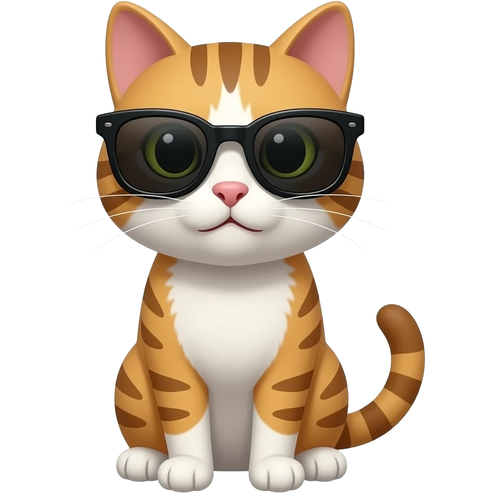 Cat wearing sunglasses emoji