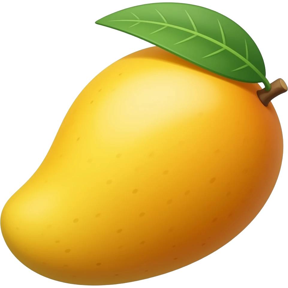 Yellow mango emoji