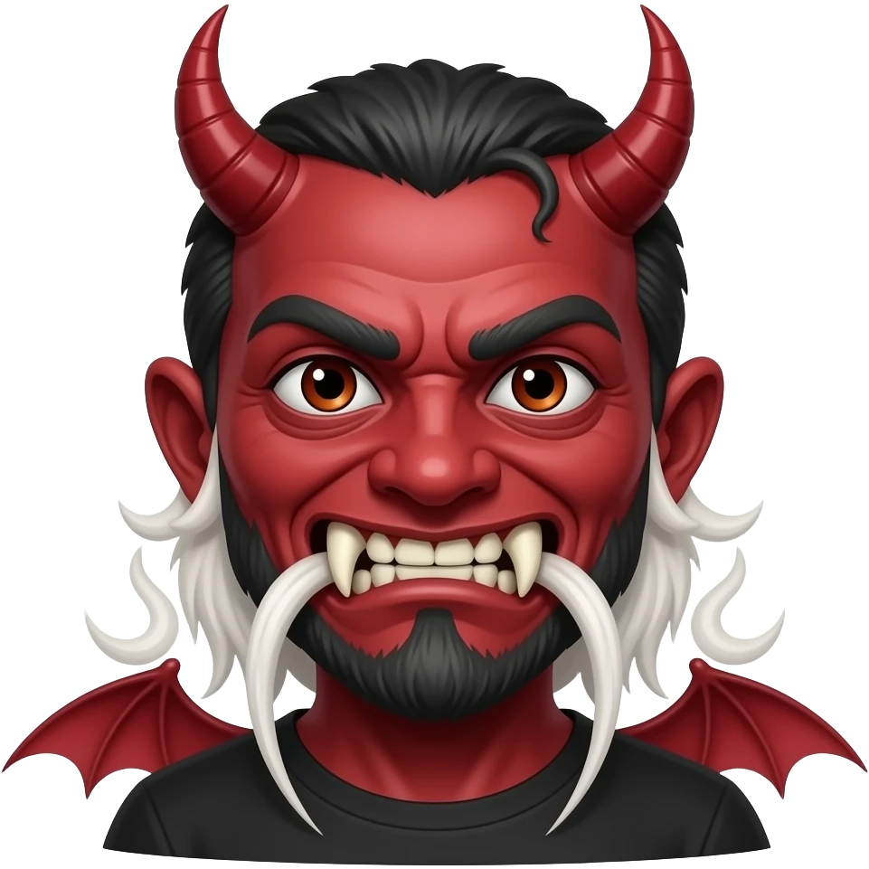 Creepy devil emoji