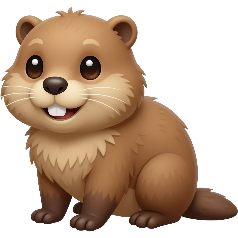 a beaver emoji