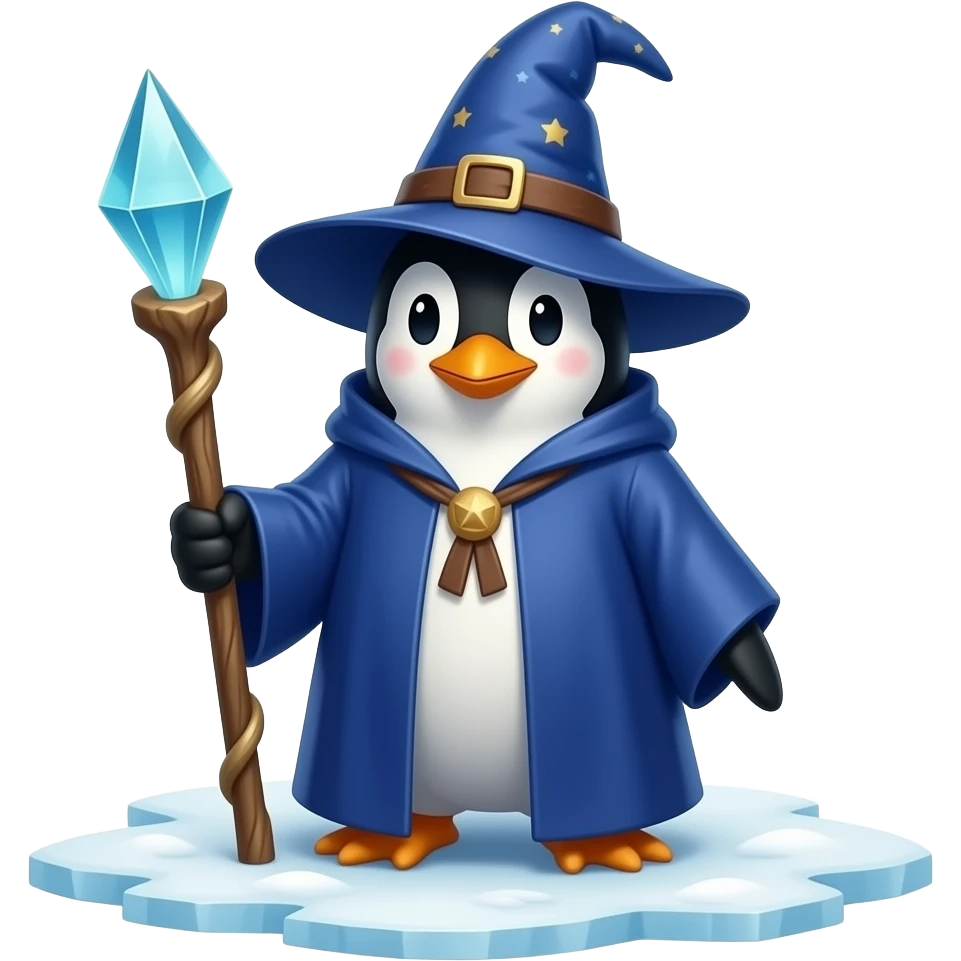 Penguin Wizard emoji