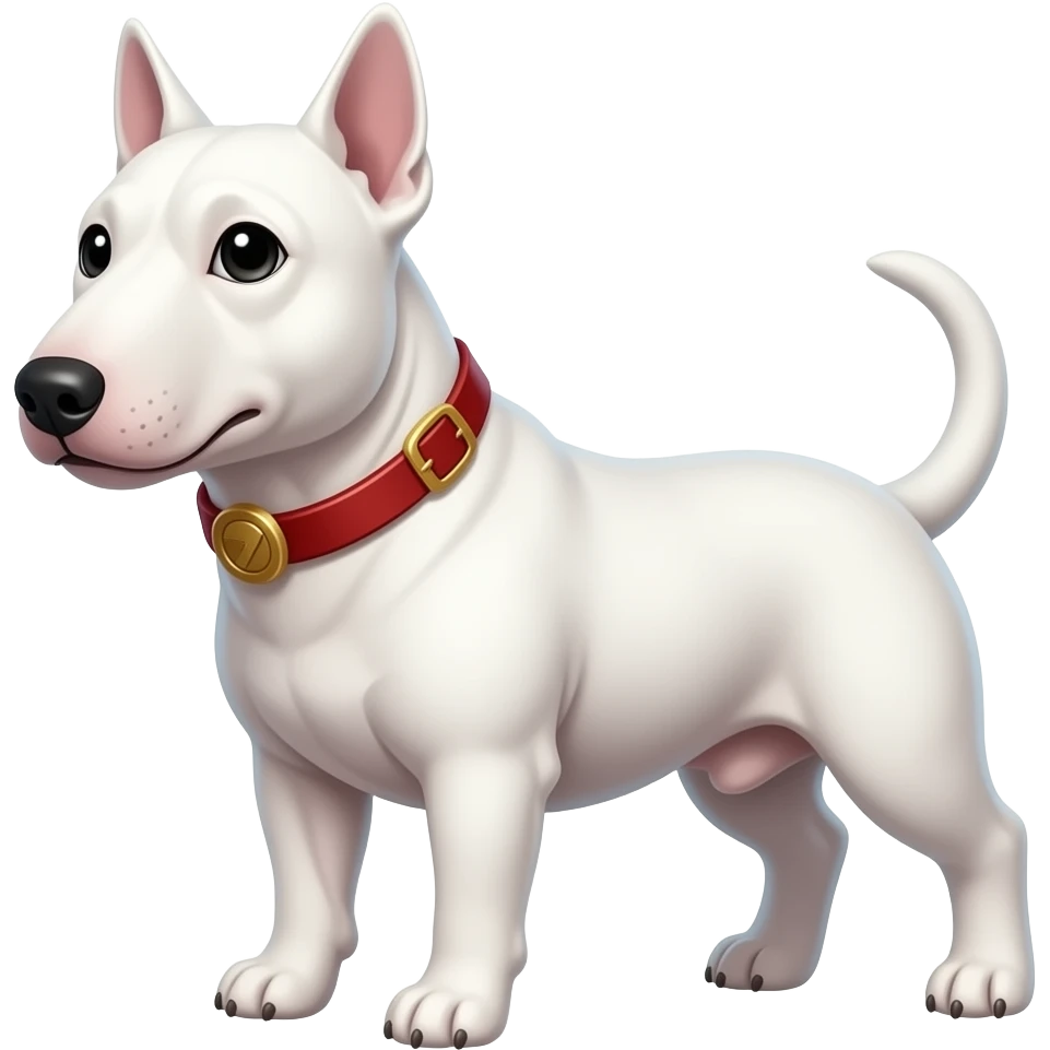 White english bull terrier emoji