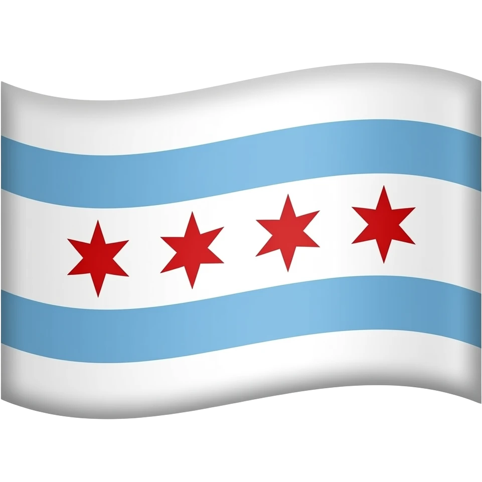 Chicago Flag emoji