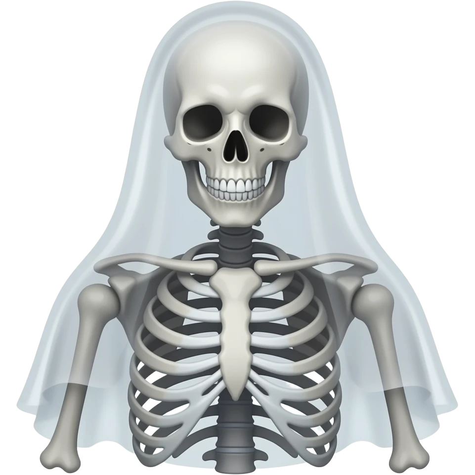 a phantom like skeleton emoji