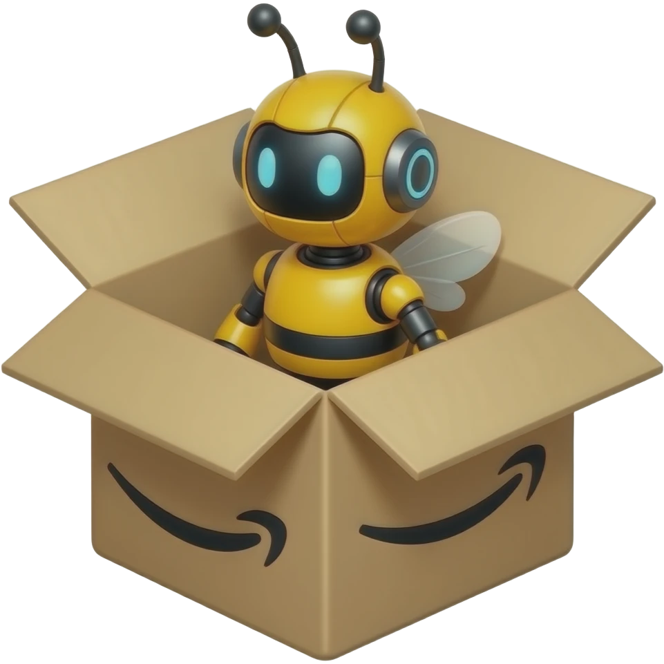 Bumblbee robot amazon open box emoji