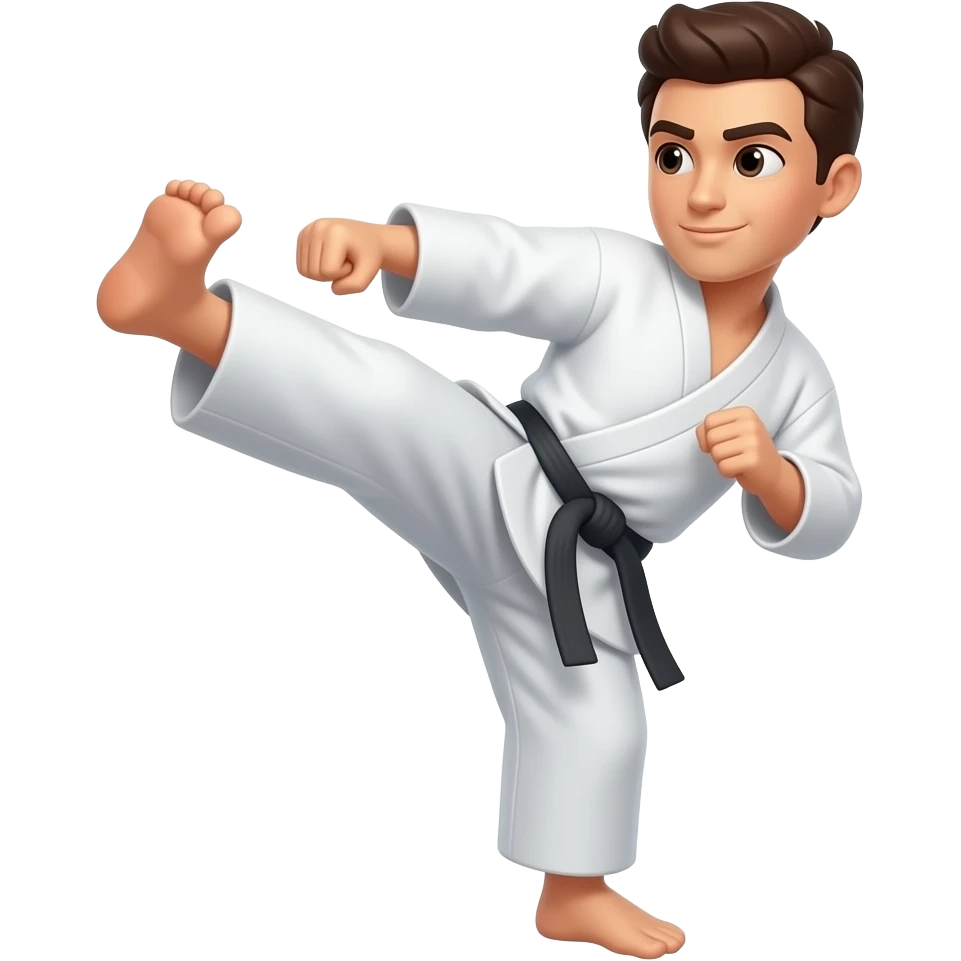 throwing kick emoji