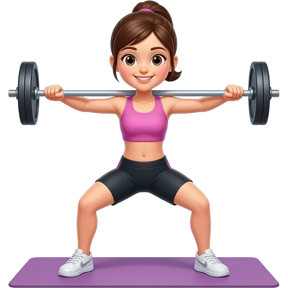 Girl an workout emoji