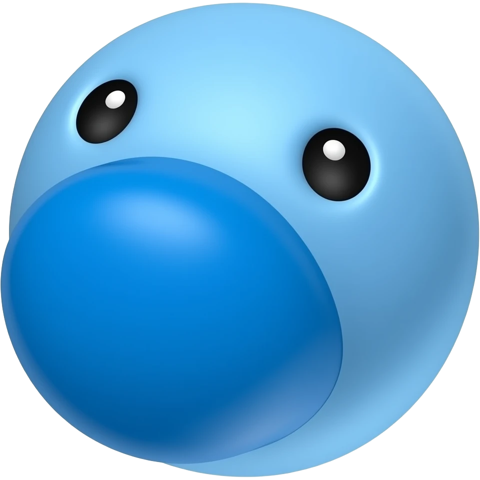 Blue emoji
