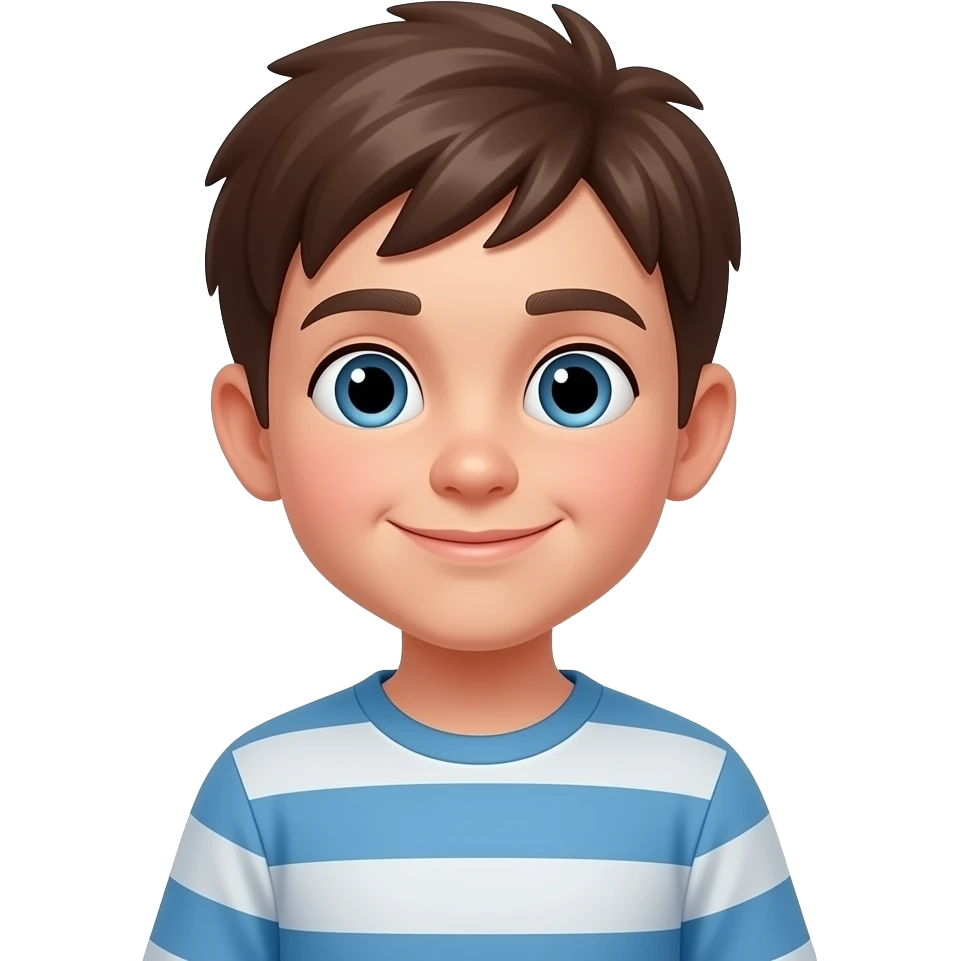 A kid eith abs emoji