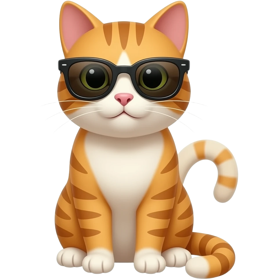 Cat wearing sunglasses emoji