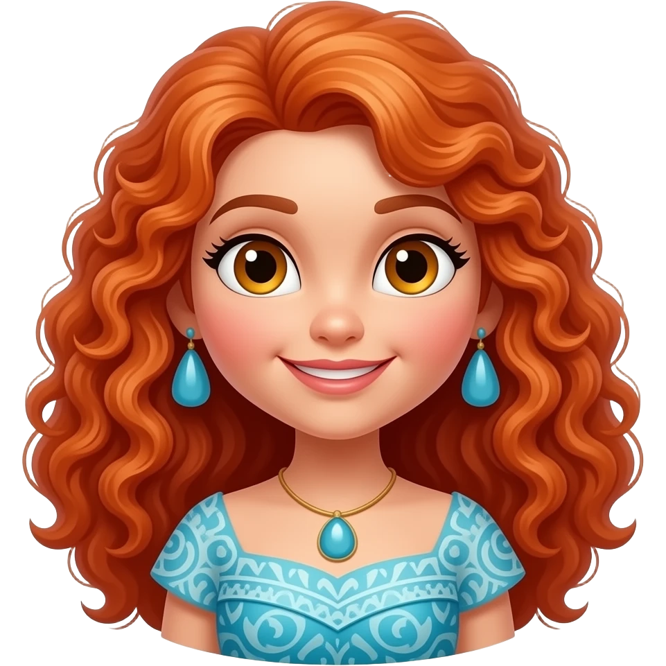 Merida from Disney Princess emoji