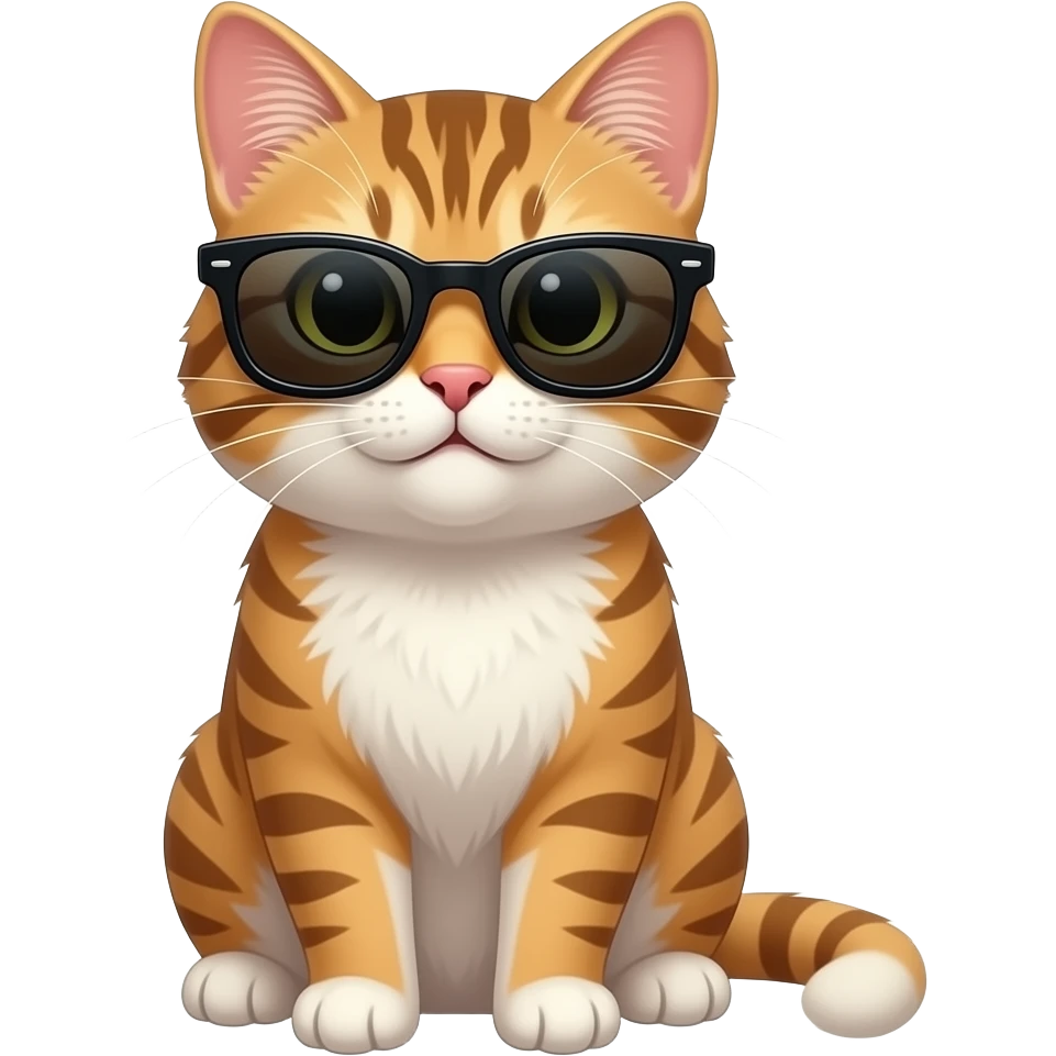 Cat wearing sunglasses emoji