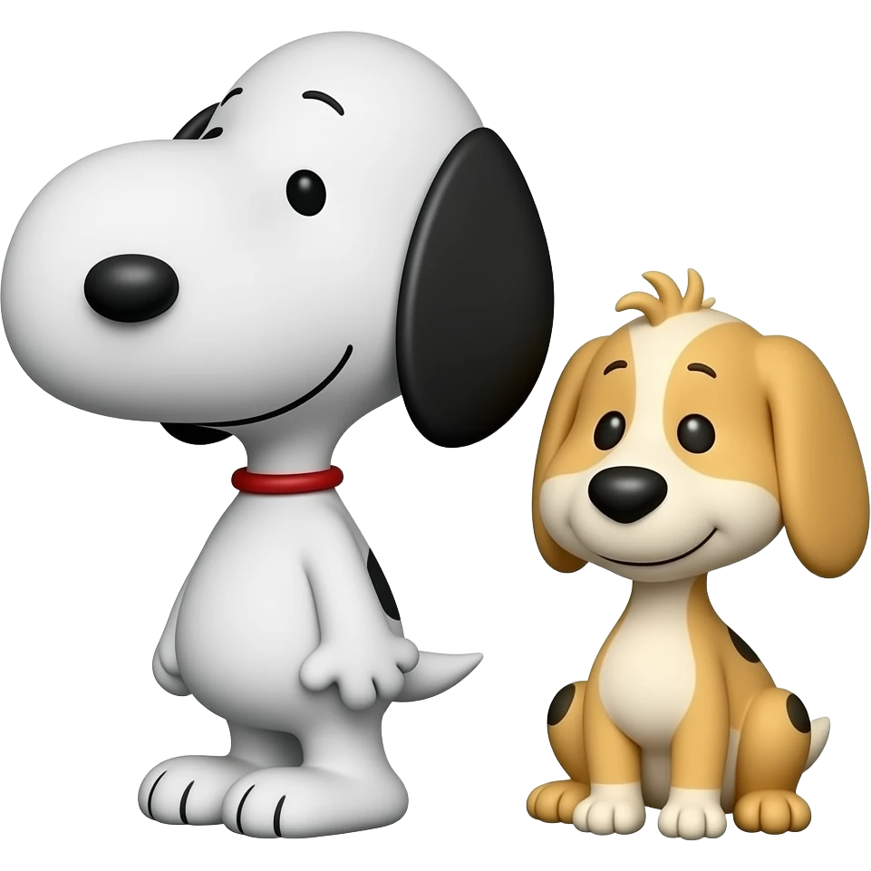 snoopy and little my together emoji