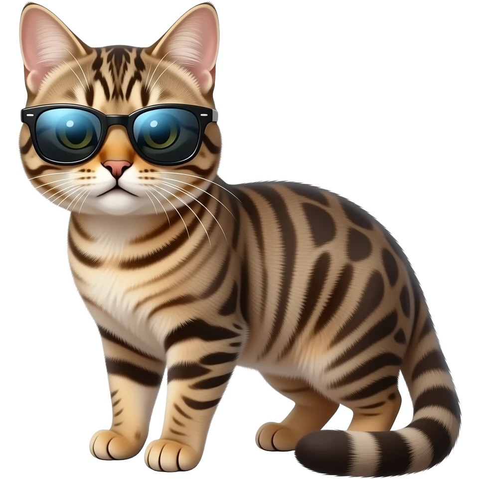 Cat wearing sunglasses emoji