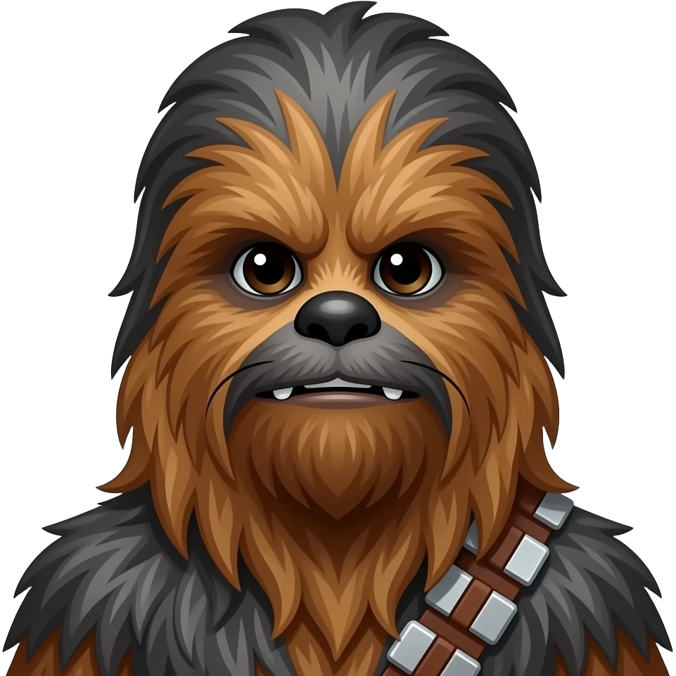 chewbacca thinking/pondering face emoji