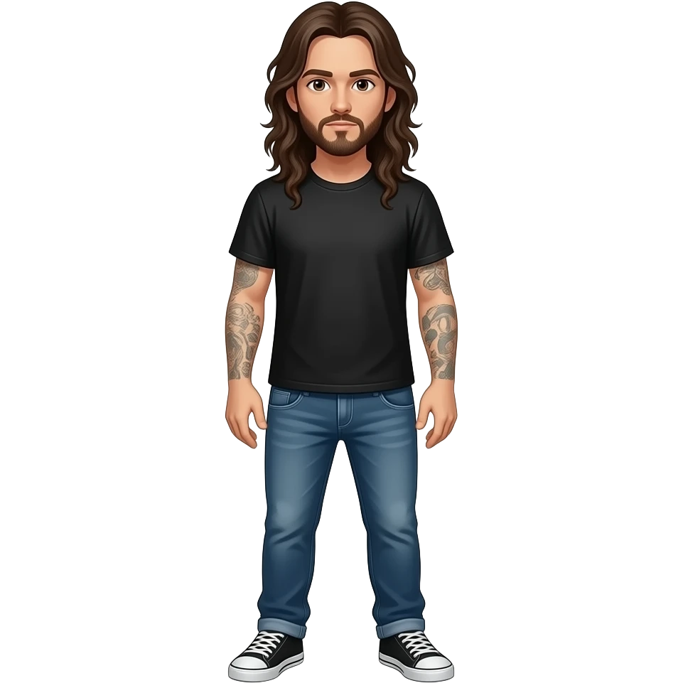 Korn lead singer (fullbody) emoji
