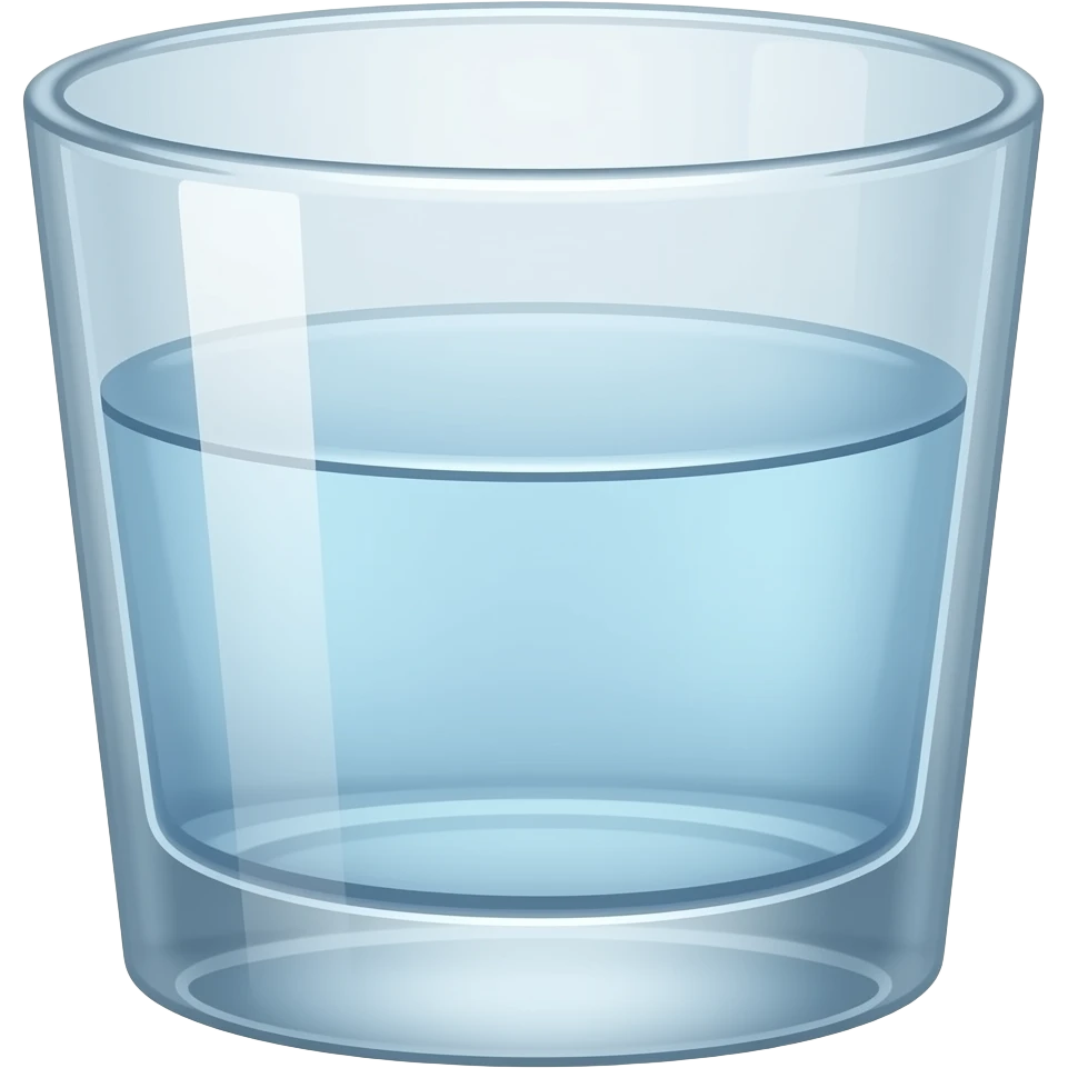 Glass of water emoji