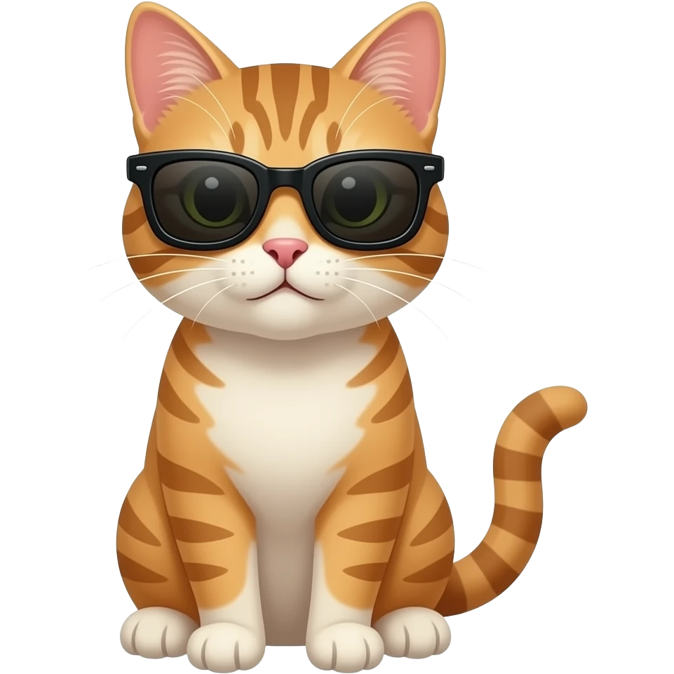 Cat wearing sunglasses emoji