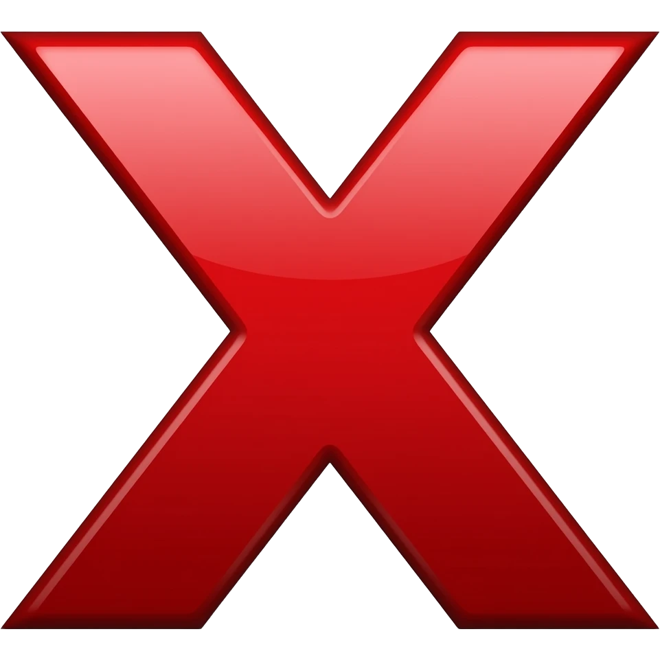 red x emoji