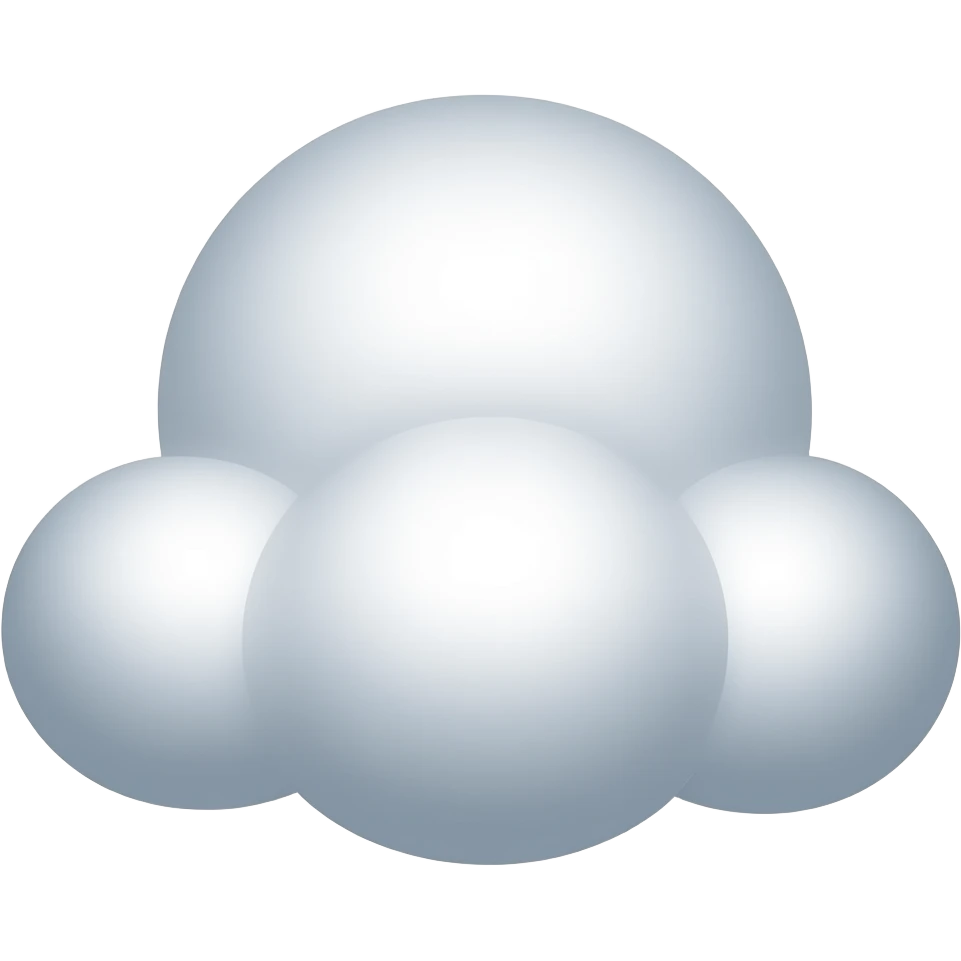 stratus cloud transparent background emoji
