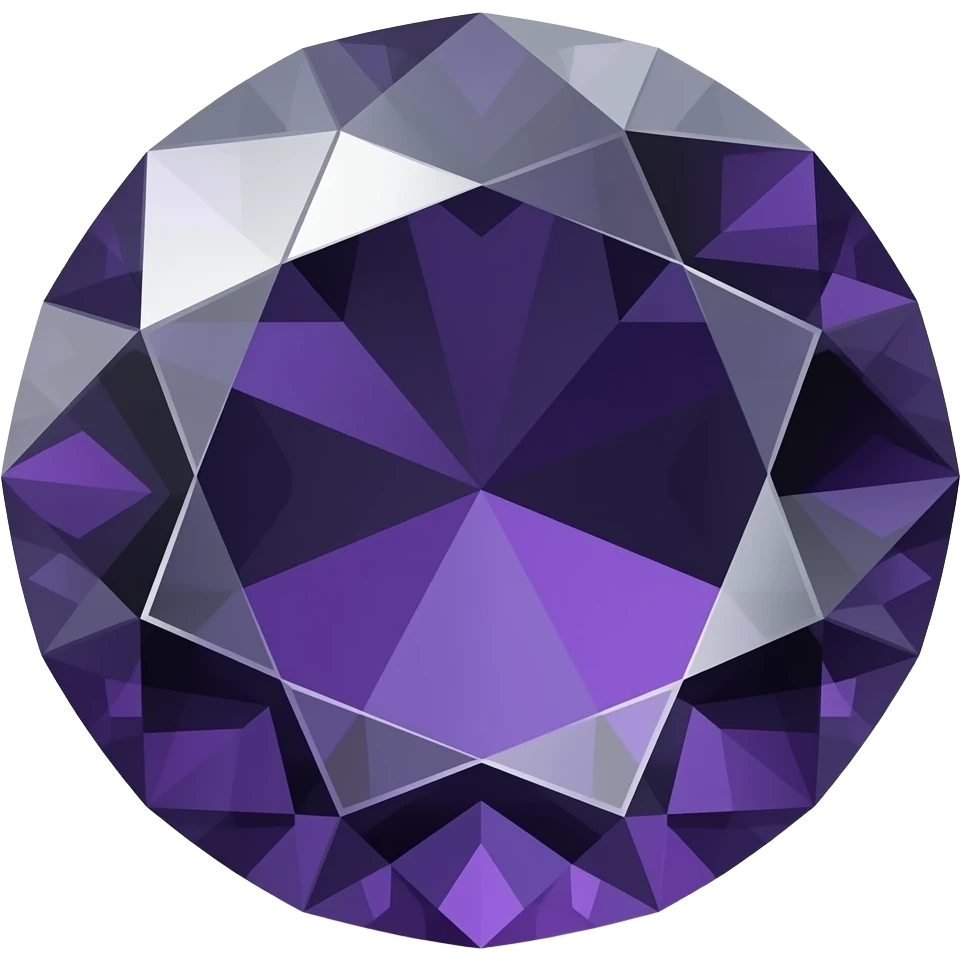 purple and black gem crystal emoji