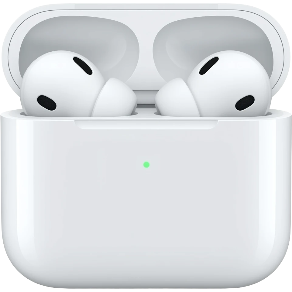 apple airpods 4 generation white emoji