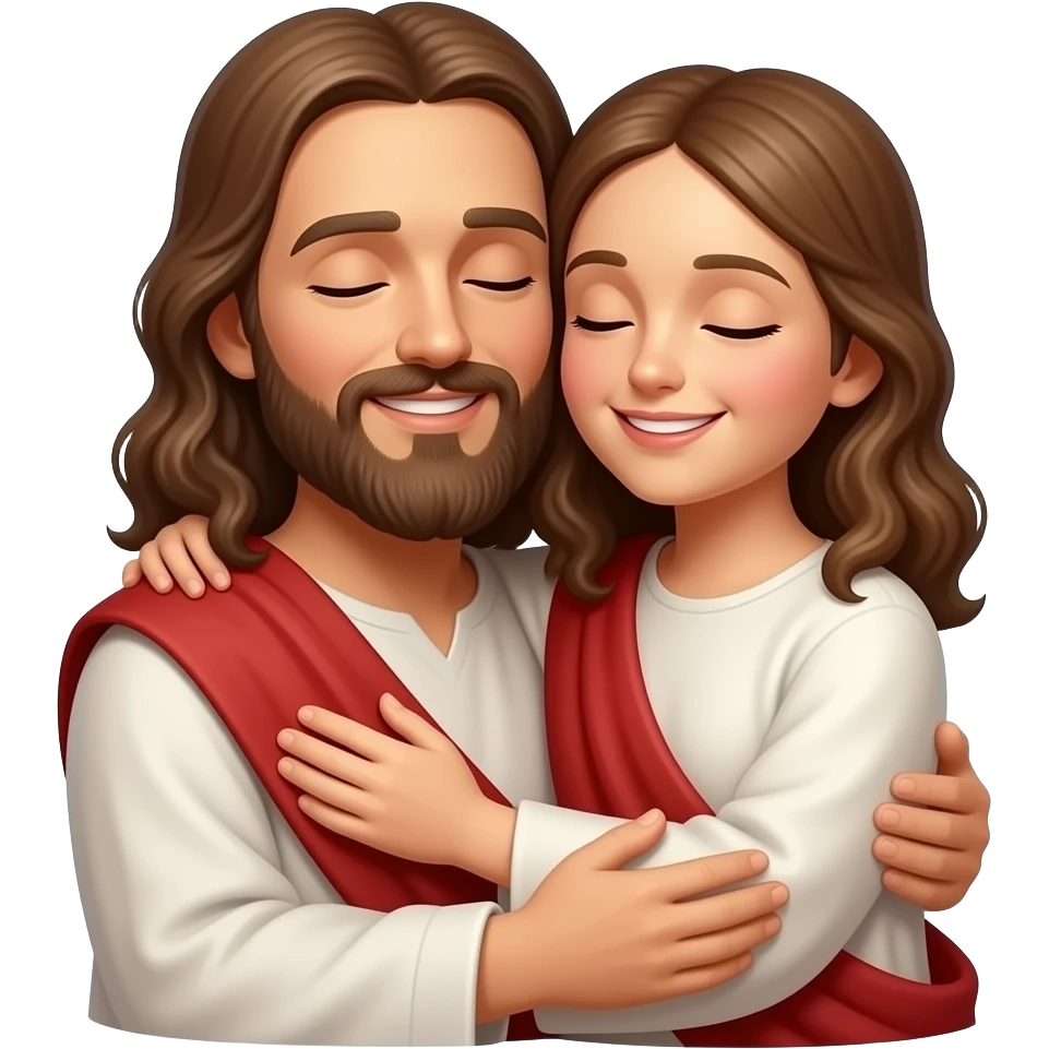 jesus hugging  god emoji