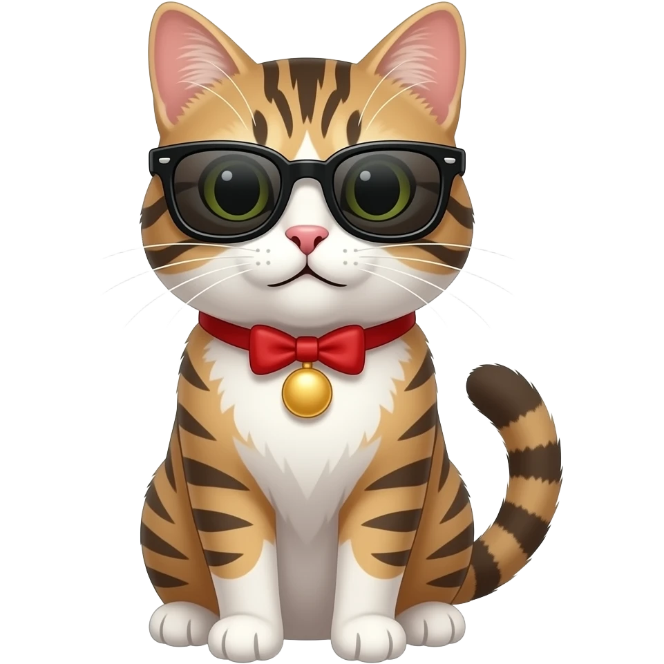 Cat wearing sunglasses emoji