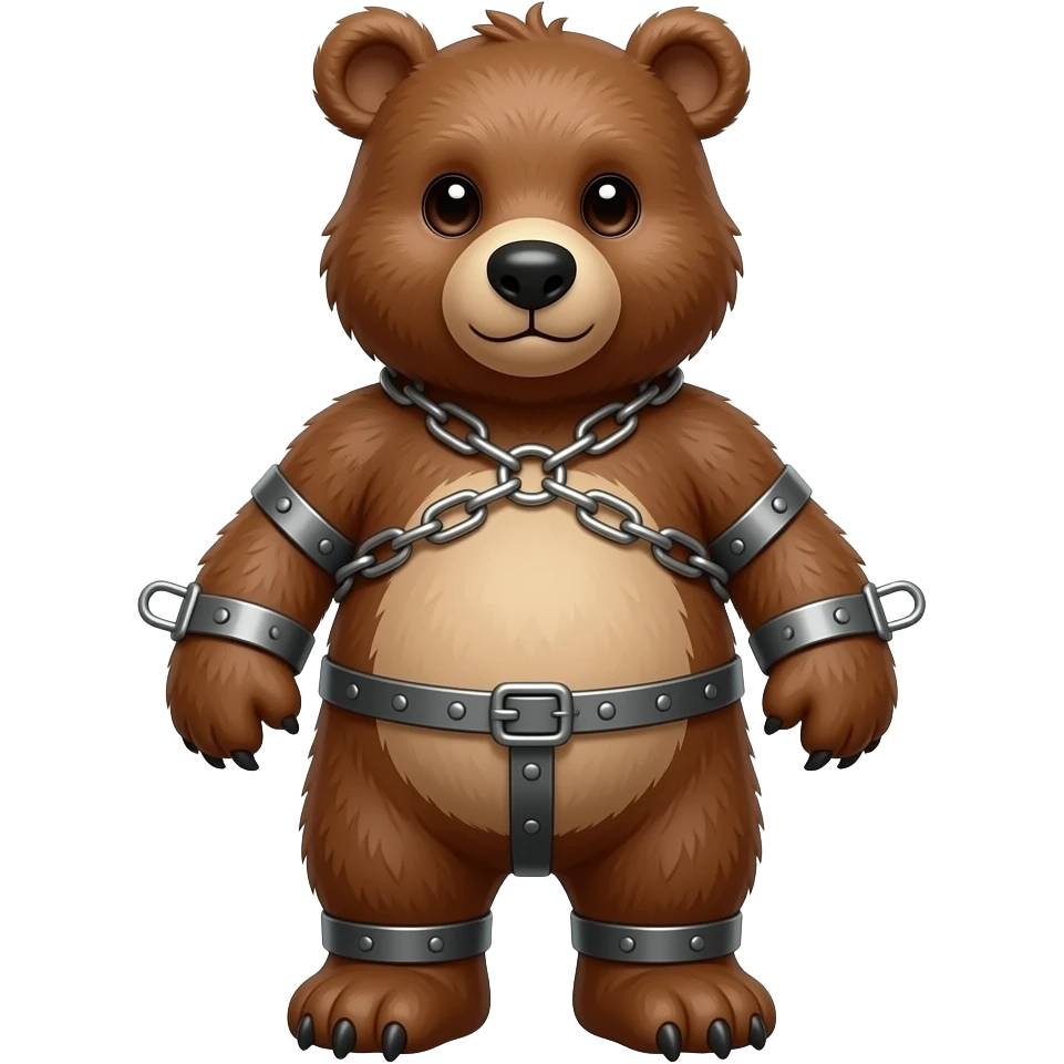 Bondage bear emoji