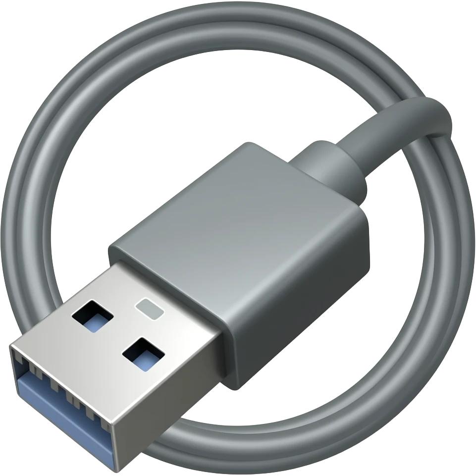 usb cable emoji