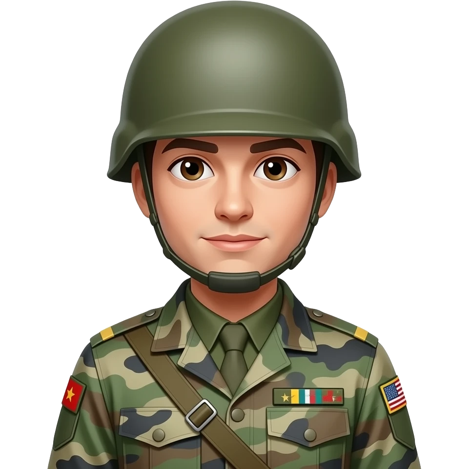 Красуня солдат emoji