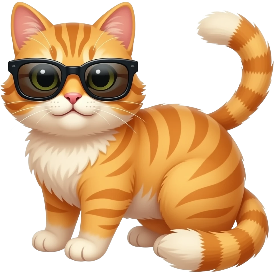 Cat wearing sunglasses emoji