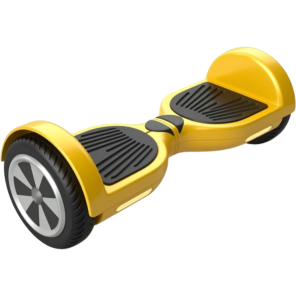 Hoverboard yellow emoji