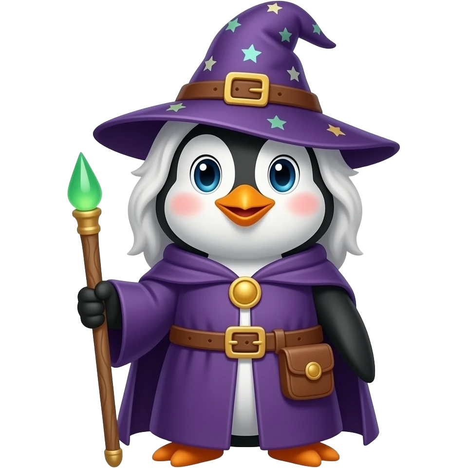 Penguin Wizard emoji