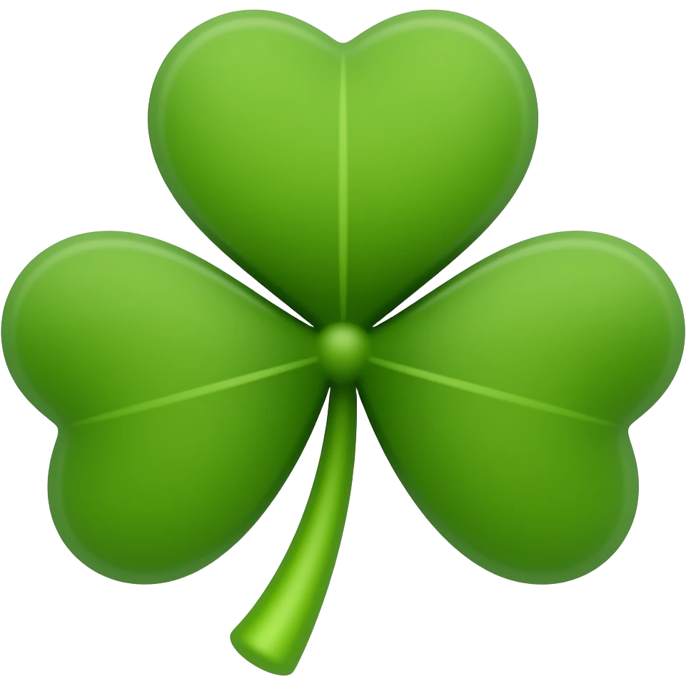 Create a 5 leaf clover emoji