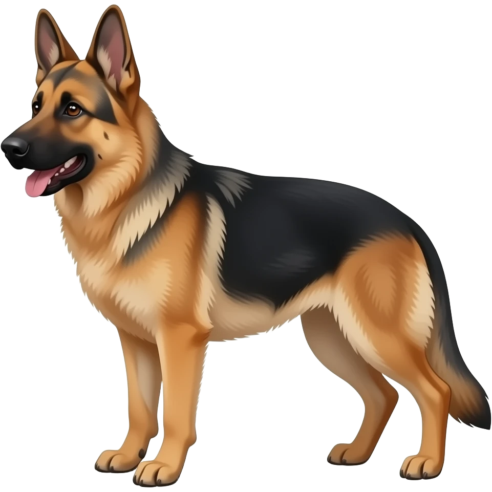 dark haired german shepherd emoji