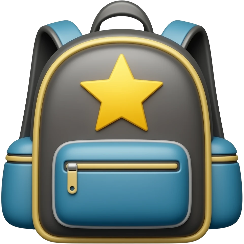 school bag emoji