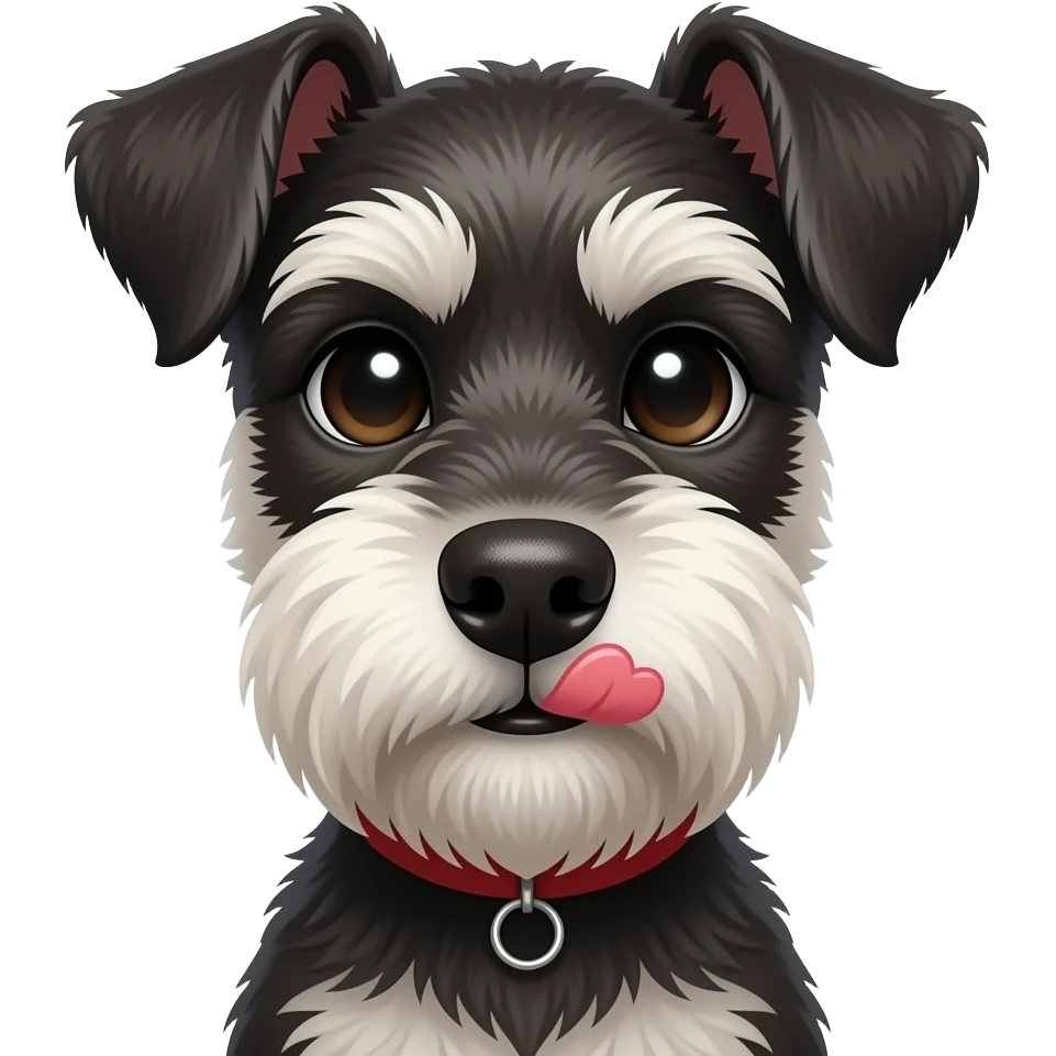 has una perrita Schnauzers coquette donde mande un beso emoji