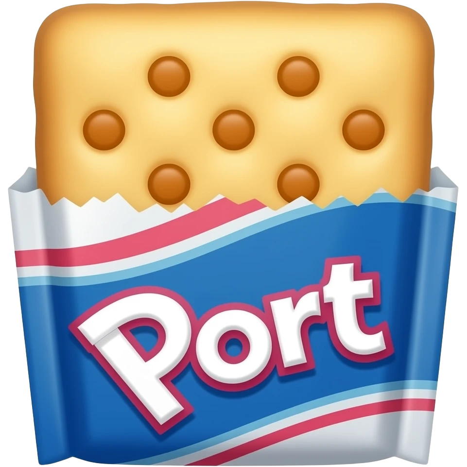 POP tarts In wrapping emoji