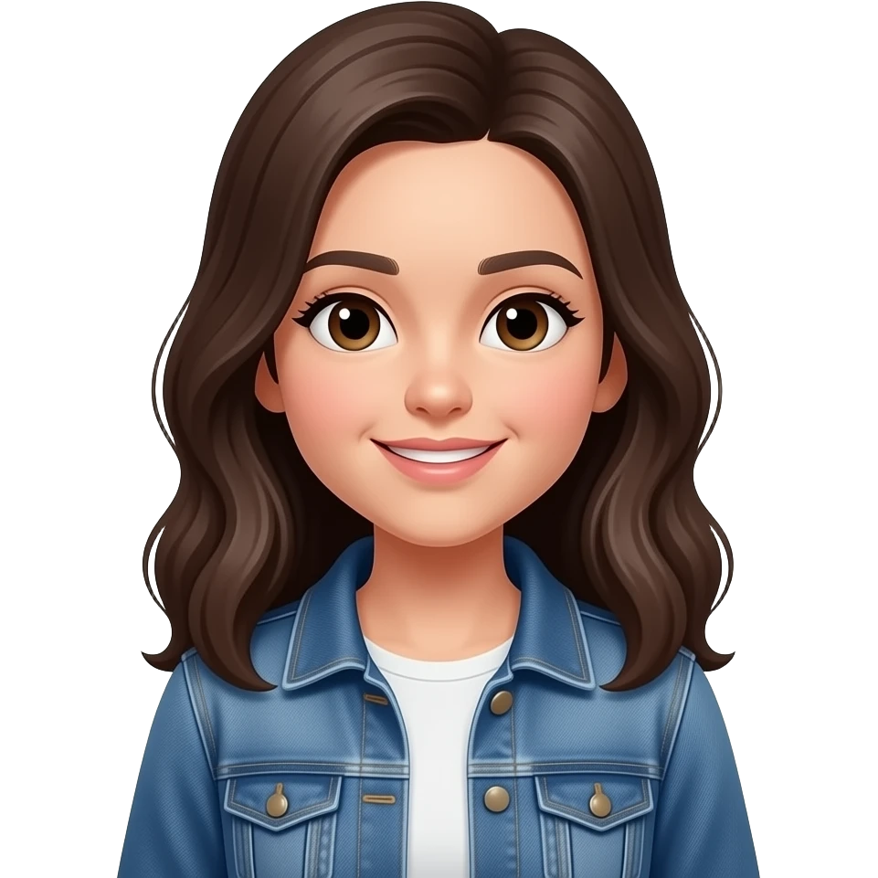 girl wearing a jean jacket emoji