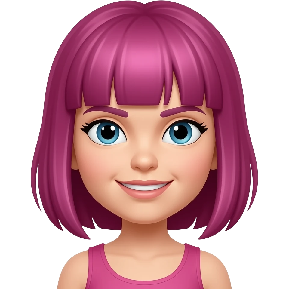 the hulk but instead of green man it’s a pink girl hulk emoji